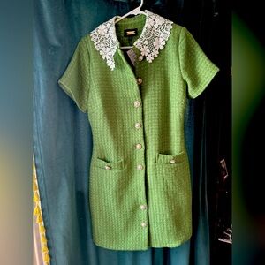 Alexia Admor lace collar dress.